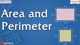 Math for kids  Learn Area and Perimeter  Mathematics  iKen  iKenEdu  iKenApp [upl. by Sophie]