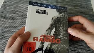 280 Unboxing John Rambo Premium Collection Blu ray Digibook [upl. by Otrebcire463]