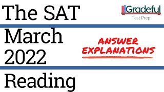 SAT March 2022 QAS Reading Section 1 Answer Explanations [upl. by Anilosi707]