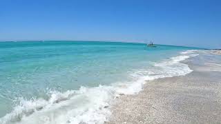 Walking tour of Little Gasparilla Island beach clear water [upl. by Mendes]