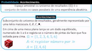 Acontecimento em Experiência Aleatória [upl. by Neladgam]