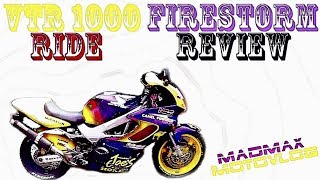 Honda VTR Firestorm Review  V2 Sports Bike  Honda Motorbike Ride and Review [upl. by Ecinna906]