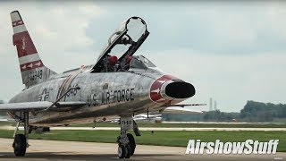 Jet Warbirds Taxi and Flybys  Terre Haute Airshow 2018 [upl. by Edholm805]