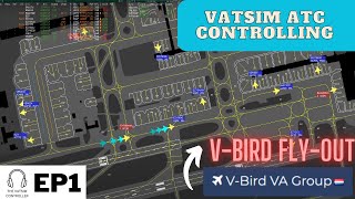 VATSIM Controlling  Gatwick Ground  Episode 1  Stream Highlights [upl. by Salena]