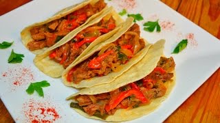 Fajitas receta fácil rapiditas de carne tacos [upl. by Oslec]