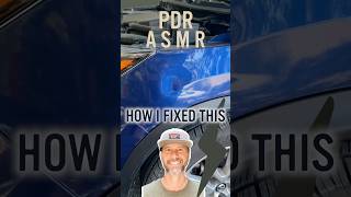 Here is how to fix a dent in a car fender with PDR paintless dent removal [upl. by Araccat122]