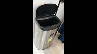 ゴミ箱 ダストボックス EKO ドラセンサービン EK9267 35L シルバー DARA SENSOR BIN [upl. by Edik]