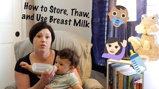 Storing Breast Milk  Thawing Breast Milk  How long can you use Breast Milk once it is Thawed [upl. by Llemart]