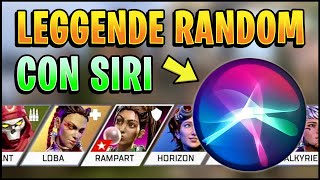 SIRI sceglie le nostre LEGGENDE su APEX LEGENDS  LEGGENDE RANDOM [upl. by Llebpmac994]