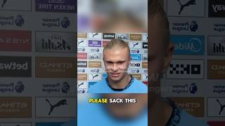 “Pep should be sacked”  Erling Haaland Post Match Interview  Crystal Palace 22 Manchester City [upl. by Ariamoy777]