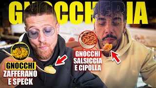 PROVIAMO L’UNICO POSTO AL MONDO CHE FA SOLO GNOCCHI  NON CI CREDO FANNO GLI GNOCCHI AL CIOCCOLATO [upl. by Oneil]