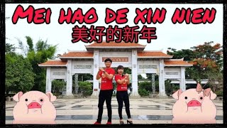 Mei hao de xin nien 美好的新年 Line dance Dance amp Teach [upl. by Ahsirt]