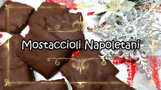 quotMostaccioli Napoletani MUSTACCIUOLI Morbidi Al Cioccolato Biscotti Tradizionali Nataliziquot [upl. by Harley833]