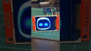 Animated eyes in Color on robotic face background with Arduino Nano  no flicker [upl. by Adnolahs971]