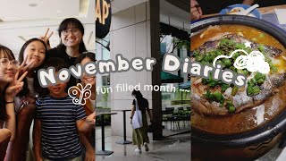 NOV VLOG l overnight walk pho with cousins amp grandpas bday dins [upl. by Miquela]