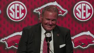 Watch Arkansas Head Coach Sam Pittman SEC Media Days 2nd Interview [upl. by Asssilem]