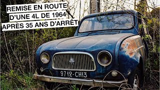 Remise en route dune Renault 4 de 1964 après 35 ans darrêt [upl. by O'Rourke576]