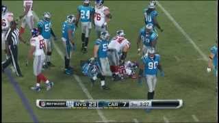 Andre Brown vs Carolina Panthers NFL Week 3 2012 [upl. by Ydroj134]