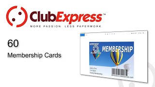 ClubExpress  60 Membership Cards [upl. by Market]