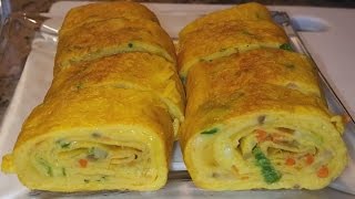 Perfect Egg Omelet Recipe  How to make an Egg Roll Omelette Recipe [upl. by Einittirb]