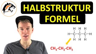 HALBSTRUKTURFORMEL zeichnen  Chemie Tutorial [upl. by Premer]