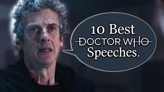 Top 10 Doctor Who Speeches [upl. by Liag]