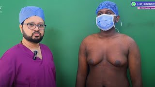 Grade 3 Gynecomastia Planning amp Marking  Dr Jayanta Bain plastic surgeon [upl. by Obed71]