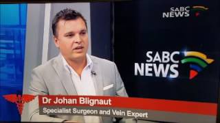 Varicose veins discussion on SABC Health Matters August 2016 [upl. by Ecile]