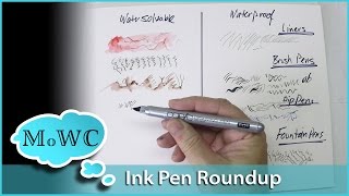 Ink Pen Roundup for Watercolor Line amp Wash [upl. by Latreshia]