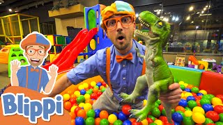 Blippi Learns At An Indoor Playground  Educational Videos For Kids [upl. by Churchill]