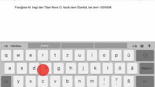 Texteingabe am iPad [upl. by Krutz48]