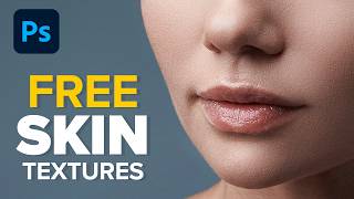 Create Highly Realistic SKIN TEXTURE In Photoshop FREE Download [upl. by Aleece381]