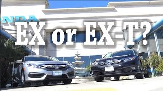 2016 Honda Civic EX or EXT Differences features amp EQUIPMENT [upl. by Yole]