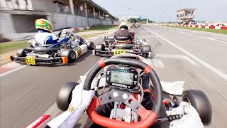 Shifter Kart HARD RACING  POV Onboard Davide Cugini Drivers eye  South Garda Karting KZ2 [upl. by Doowron]