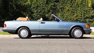 1986 MercedesBenz 560 SEC Convertible Straman C126 [upl. by Dougald370]