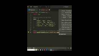 CSV Files in Python Quick Write and Read Tutorial – Shorts [upl. by Argus]
