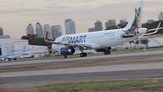 JetSmart Argentina despegando desde el Aeroparque Metropolitano Jorge Newbery [upl. by Kaia749]