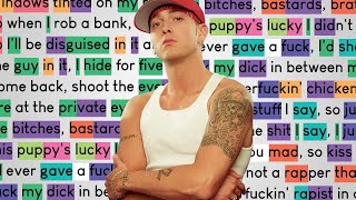 Eminem  Criminal  Rhymes Highlighted [upl. by Ennasil]