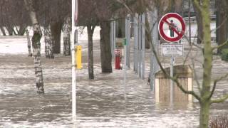 Moselhochwasser vor Scheitelpunkt [upl. by Enilecram]