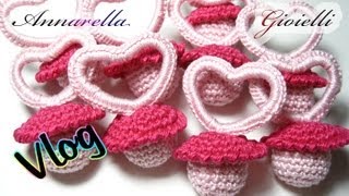 Vlog Creativo 1  Bomboniere per nascita alluncinetto  Crochet Birth Favors [upl. by Eixor]