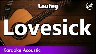 Laufey  Lovesick SLOW acoustic karaoke [upl. by Tlok]