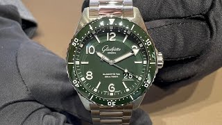 NEW SeaQ GREEN 2022 GLASHÜTTE ORIGINAL  SeaQ Panorama Date 格拉苏蒂原创  大日历腕表 [upl. by Leipzig831]