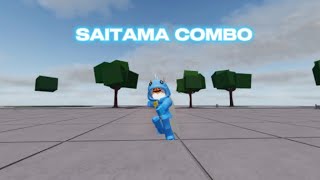 One shot Saitama combo thestrongestbattlegroundscombo roblox robloxedit [upl. by Benson469]