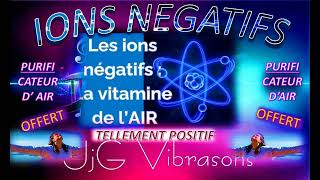 IONS NÉGATIFS PURIFICATEUR DAIR OFFERT POUR NOËL 2023 PAR JjGVIBRASONS  Thérapie Ions Négatifs [upl. by Alleinad]