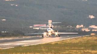 Tu154 takeoff at Tivat [upl. by Ayt236]