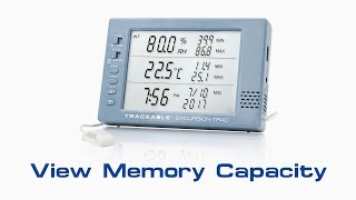 ExcursionTrac Datalogging Traceable Hygrometer  View Memory Capacity Instructional Video [upl. by Par]