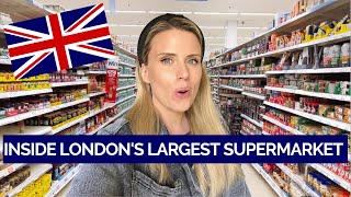 BIGGEST SUPERMARKET IN LONDON  How Much Will It Cost [upl. by Vallie]