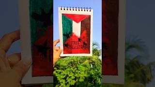 Stand for Palestine 🇵🇸 Shorts art freepalestine [upl. by Nannerb]