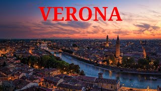 Verona Aerial Drone Footage of Italy’s Romantic City 🇮🇹✨ [upl. by Cheyney]