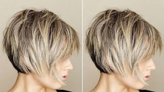 How to Short layered bob haircut Step by step tutorial for women [upl. by Wehtta]